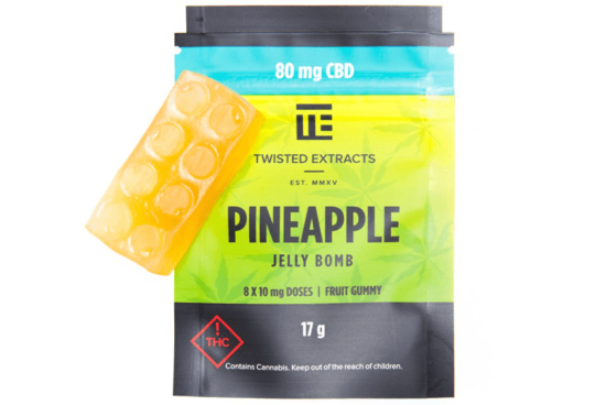 CBD Pineapple Jelly Bomb